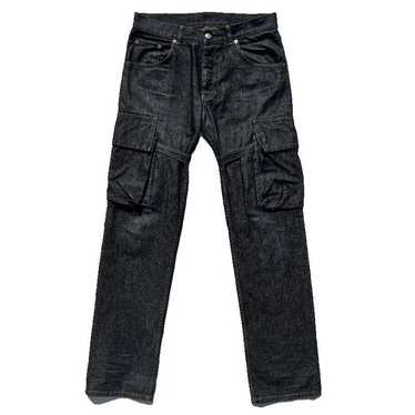 HELMUT LANG 本人期 CARGO POCKET JEANS Helmut Lang 1997 Vintage Broken Denim Painter Jeans – ENDYMA