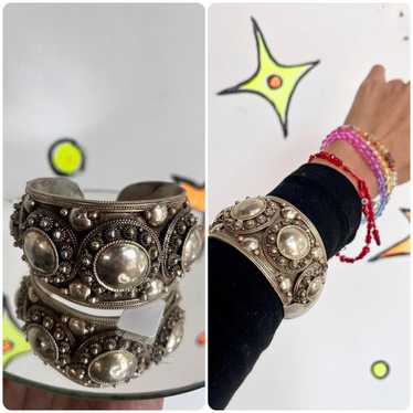 ▼SIAM STERLING ブレスレット ビンテージ アンティーク バングル Circa 1930s-1940s White Siam Sterling Bracelet – Pippin