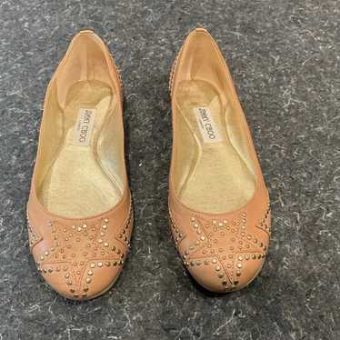 【JIMMY CHOO】Veda Ballerina リボン レザー パレエシューズ org.jpg