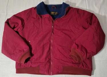 80s Eddie Bauer Windfoil ウインドフォイル USA製 Vintage 80s EDDIE BAUER Windfoil Lined Jacket Zip Up Red