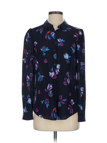Rebecca Taylor Women Black Long Sleeve Silk Top 4 - image 1