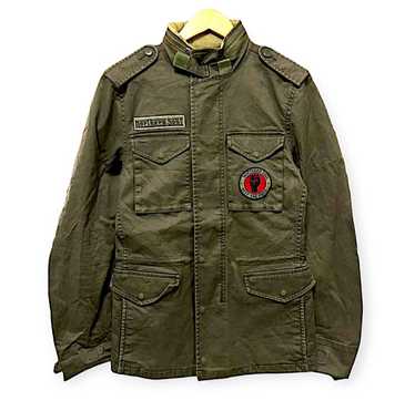 ジャケット・アウター 80s katharine hamnett military setup 1980s Katharine Hamnett Lilac Military Cargo Bomber - Size S