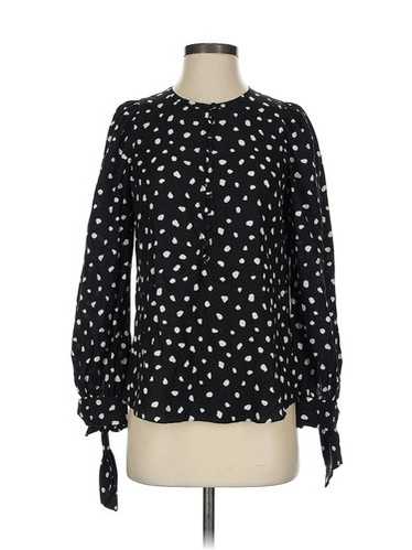 Rebecca Taylor Women Black Long Sleeve Silk Top 2 - image 1