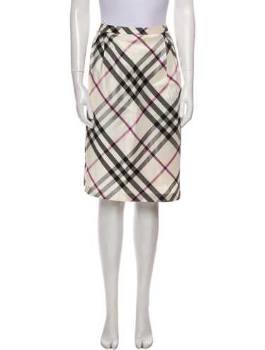 Burberry London スカート　春　白 BURBERRY（ひざ丈スカート ・ ホワイト/白色系）のフリマ