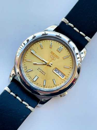 SEIKO 5　セイコー 5　7S26-02W0　ゴールド　裏スケ　自動巻き Yahoo!オークション -「seiko5 7s26」(セイコー) (さ行)の落札