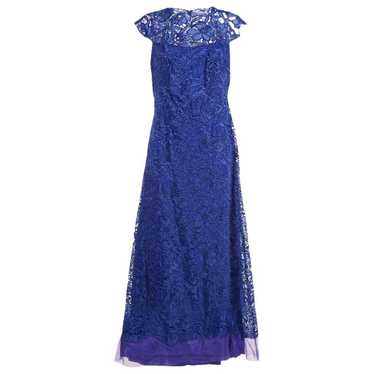 TADASHI SHOJI メタリック ウォーターフォール フラウンスガウン tadashi shoji ] - Gem