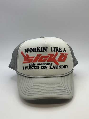 NEW SICKO Gray Working Like a Sicko Trucker Hat | eBay