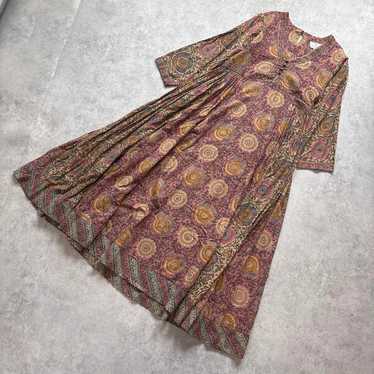 A*a様 vintage ANOKHI ブロックプリントロングスカート　レア vintage ANOKHI ブロックプリントロングスカート レア