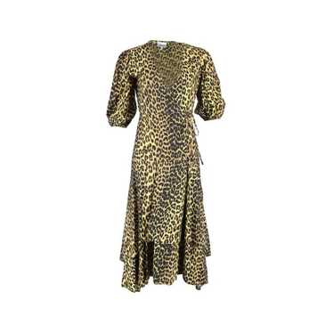 Ganni leopard wrap dress - Gem