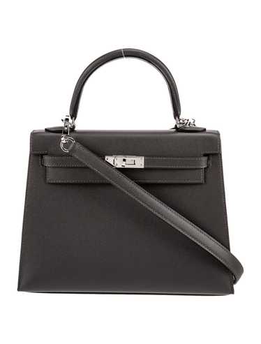 Hermès Top Handle Bag Graphite Madame Leather Pall