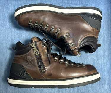 美品 Moncler Visvim マウンテンブーツ Matterhorn 42 Visvim x Moncler V Matterhorn Mountain Boots Brown Size 42