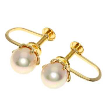 パール ダングルピアスK18 yellow gold Akoya pearl Tasaki earring akoya pearl - Gem