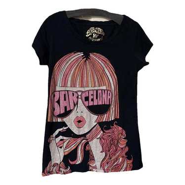 クストバルセロナ Tシャツ チュニック ブラウン スパンコール u6558c