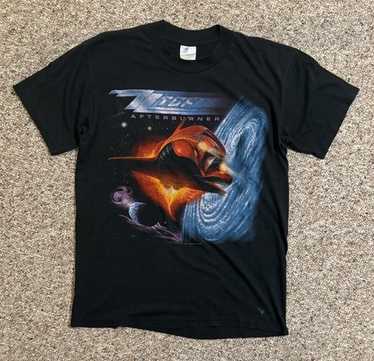 Vintage 80s ZZ Top Afterburner Raglan Concert Tour T … - Gem