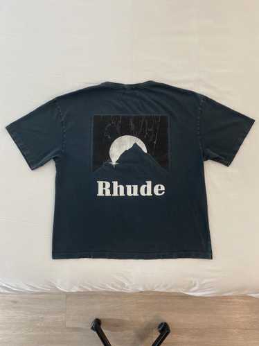 【RHUDE】関税送料込 ムーンライトロゴ コットン Tシャツ MOONLIGHT TEE – R H U D E