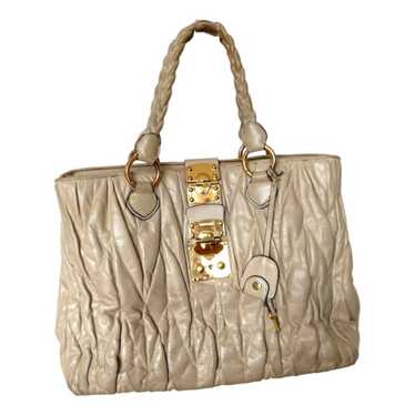 Miu Miu Matelasse Lux Leather Bag - Gem