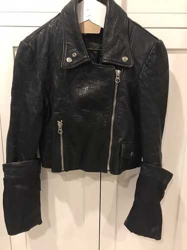 【関税&送料込】Mm6 Twist Leather Jacket MM6 Maison Margiela Jackets for Women - Shop on FARFETCH