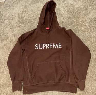 Supreme Division Hooded Sweatshirt Brown（Fall/Winter 2024