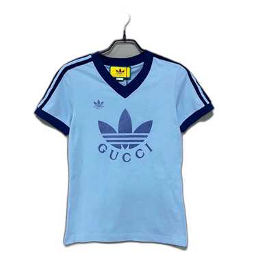 GUCCI アディダス adidas x Gucci Vネック Tシャツ Gucci x Adidas V Neck T-Shirt -Size: XL! -Color: | Depop