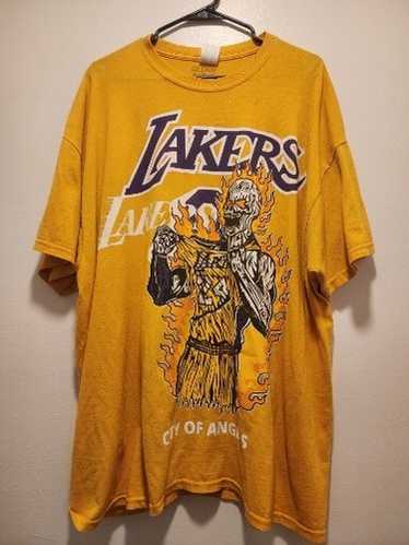 warren lotas laker kobe シャツ Vintage LA Warren Lotas Lakers City Of Angels Kobe Bryant 24