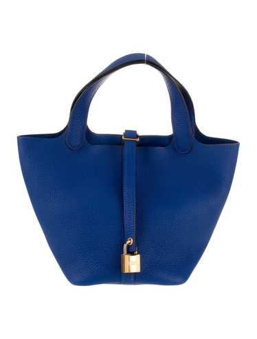 Hermès Top Handle Bag Bleu Royal Maurice Leather G