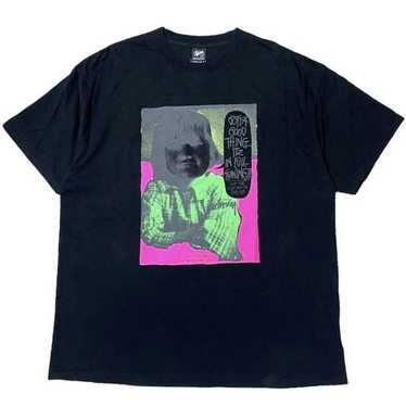 STUSSY Osaka Minami Chap 10th Anniversary 4 T-shirt Old 80s