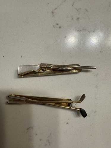 Vintage shotgun rifle gold - Gem