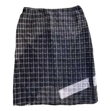 プラダPRADA シルクミニスカート 紺40 | DCブランド古着通販