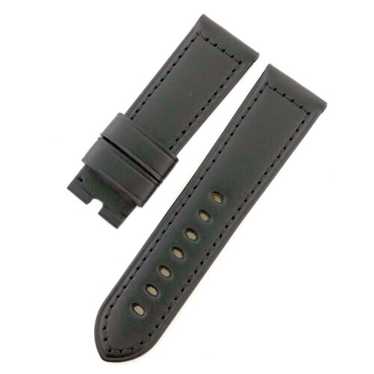 OFFICINE PANERAI クロコベルト 黒24mm Genuine Officine Panerai 24/22mm Black Caoutchouc Rubber