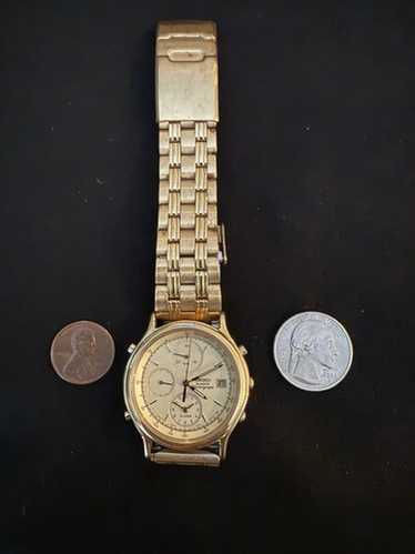 ヴィンテージSEIKO クロノグラフ 7T32-6A5A ゴールド　腕時計 Vintage Seiko Chronograph 7T32-6A5A Quartz Japan Men's Watch
