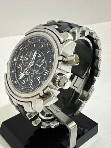 【モコ】Oakley 12 Gauge Oakley 12-Gauge Chronograph Black PVD Steel 46mm Rubber