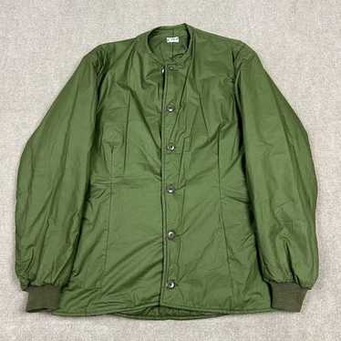 VINTAGE Swedish Army Prisoner Jacket Euro Military 44 Green