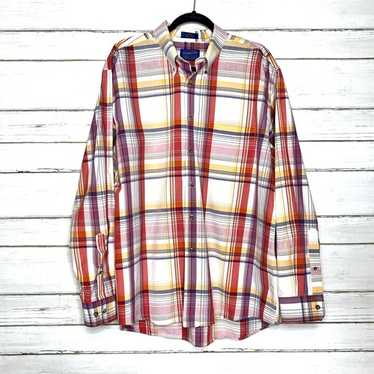 Pendleton Plaid Long Sleeve Cotton Button Down Shi