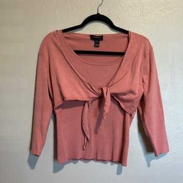 Pointelle Silk Blend Blouse