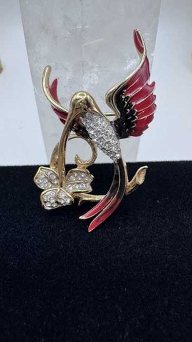 The Attwood Collection　ブローチ　鳥 A&S Attwood Sawyer Bird Vintage Brooch Estate Jewelry Pre