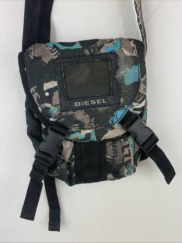 バッグ Y2K DIESEL shoulder BK CAMO closs body Diesel Camouflage Shoulder Bag Black Y2K Vintage Authentic