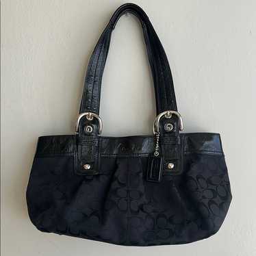 バッグ Vintage coach soho shoulder bag black Coach bag soho black - Gem