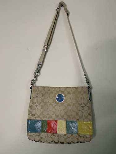 バッグ Coach Patchwork Signature shoulderbag405 COACH Signature Patchwork Shoulder Bag/ Crossbody Bag