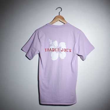 Trader Joe's Employee Shirt Men Lavender Grocery U