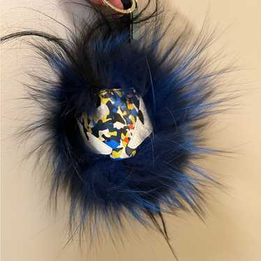 FENDI モンスター　Bag Bugs ネイビー ファーキーホルダー Fendi bag charm monster - Gem