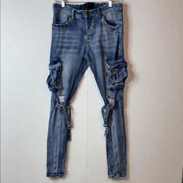 Valabasas デニム y2k 30inch デストロイデニム ukドリル Valabasas jeans 30 - Gem