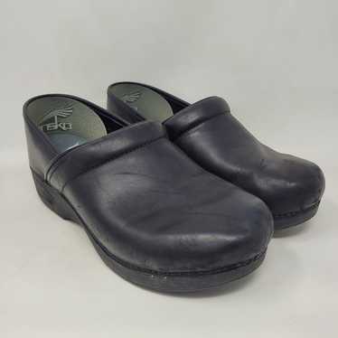 Dansko Clogs Mens EU42 US9W Wide Black Nubuck Mule