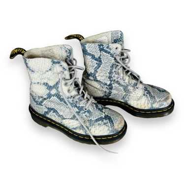 Dr Martens Pascal Grey Snake Python Print Soft Le… - image 1