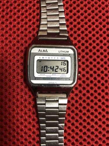 エイトマン　アルバウォッチ Vintage Seiko Alba LCD Voice Alarm Men's Watch Y824-4000 | eBay