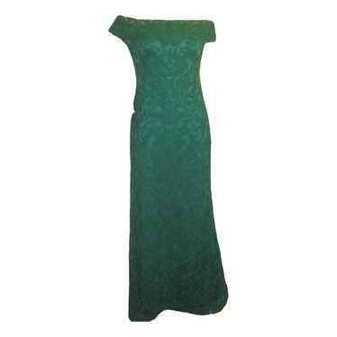 TADASHI SHOJI メタリック ウォーターフォール フラウンスガウン Tadashi Shoji Gown
