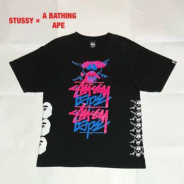Limited Edition Bape A Bathing Ape x Stussy T-shirt | eBay
