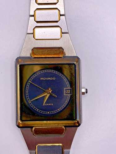 60's ZENITH MOVADO SURF ラグスポ エクスプローラ RARE MOVADO SURF ZENITH LADIES GOLD BLACK QUARTZ WATCH - NEW