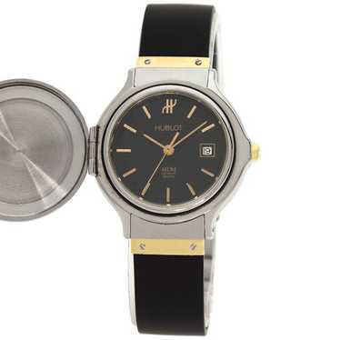 HUBLOT MDM 18YG SS 時計 ウブロ HUBLOT MDMジュネーブ 18K/SS ラバーベルト 激安廃盤品