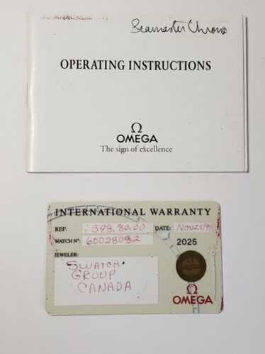 OMEGA オメガ 保証書 INTERNATIONAL WARRANTY NOS Open/Blank White OMEGA Watch International Warranty Card