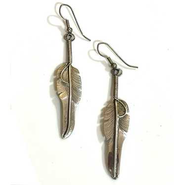 ナバホ　LENA PLATERO フェザーリング　STERLING NAVAJO ナバホ族 ・Lena Platero 【レナ・プラテロ】フェザー リング